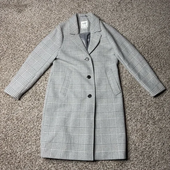 Abercrombie & Fitch Dad Coat Size Large Petite - Picture 5 of 10